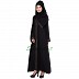 Islamic dress- Abaya with rainbow diamond lined patti